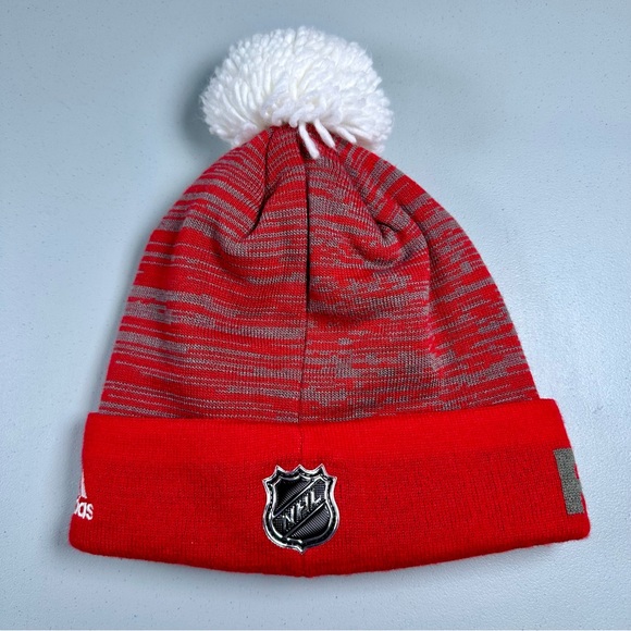 NHL Detroit Red Wings Adidas Authentic Headwear Collection Winter Toque Beanie - Picture 6 of 7